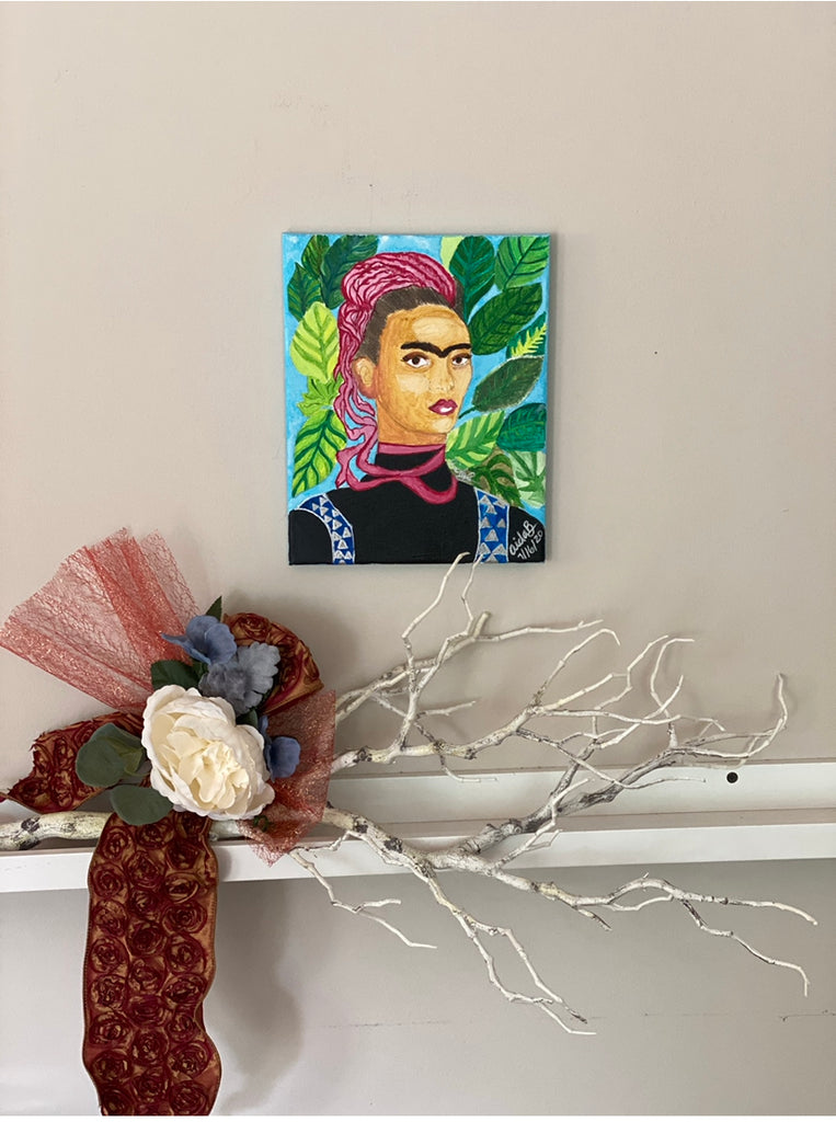 Frida  painting acrylic on canvas.